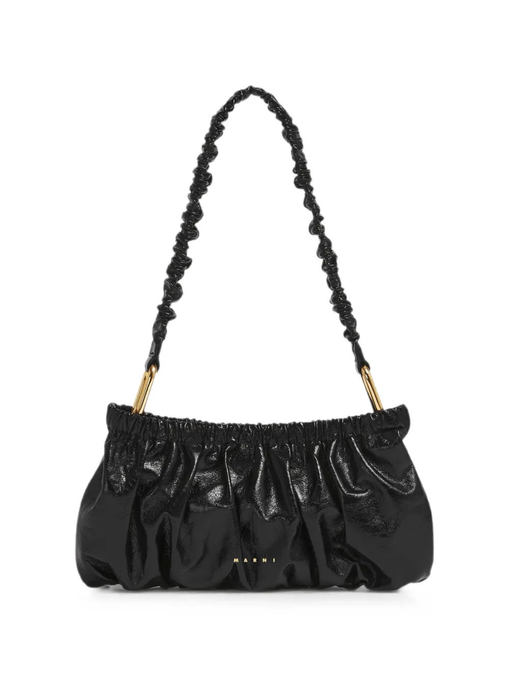 Marni Clutch con arricciatura - Nero