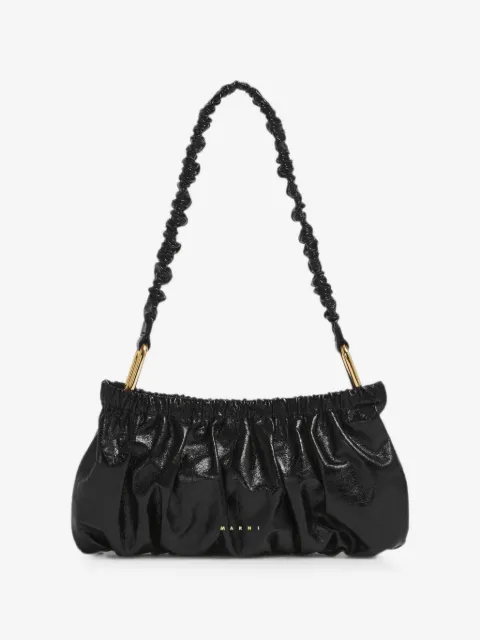 Marni crinkled gathered clutch bag