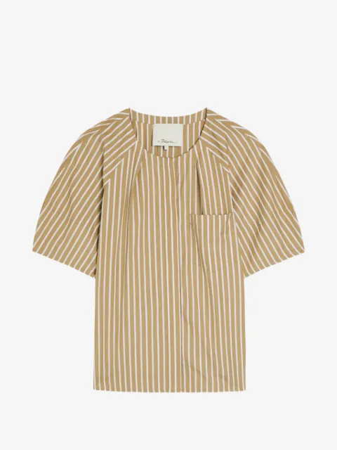 3.1 Phillip Lim striped short-sleeve blouse