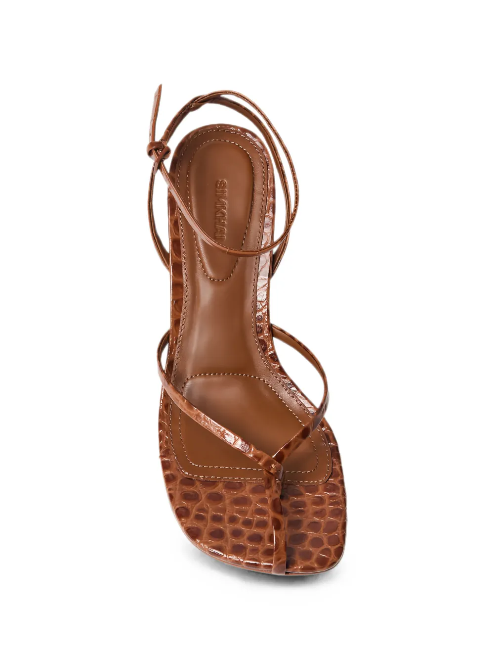 SIMKHAI croc-effect Kelsey sandals Bruin