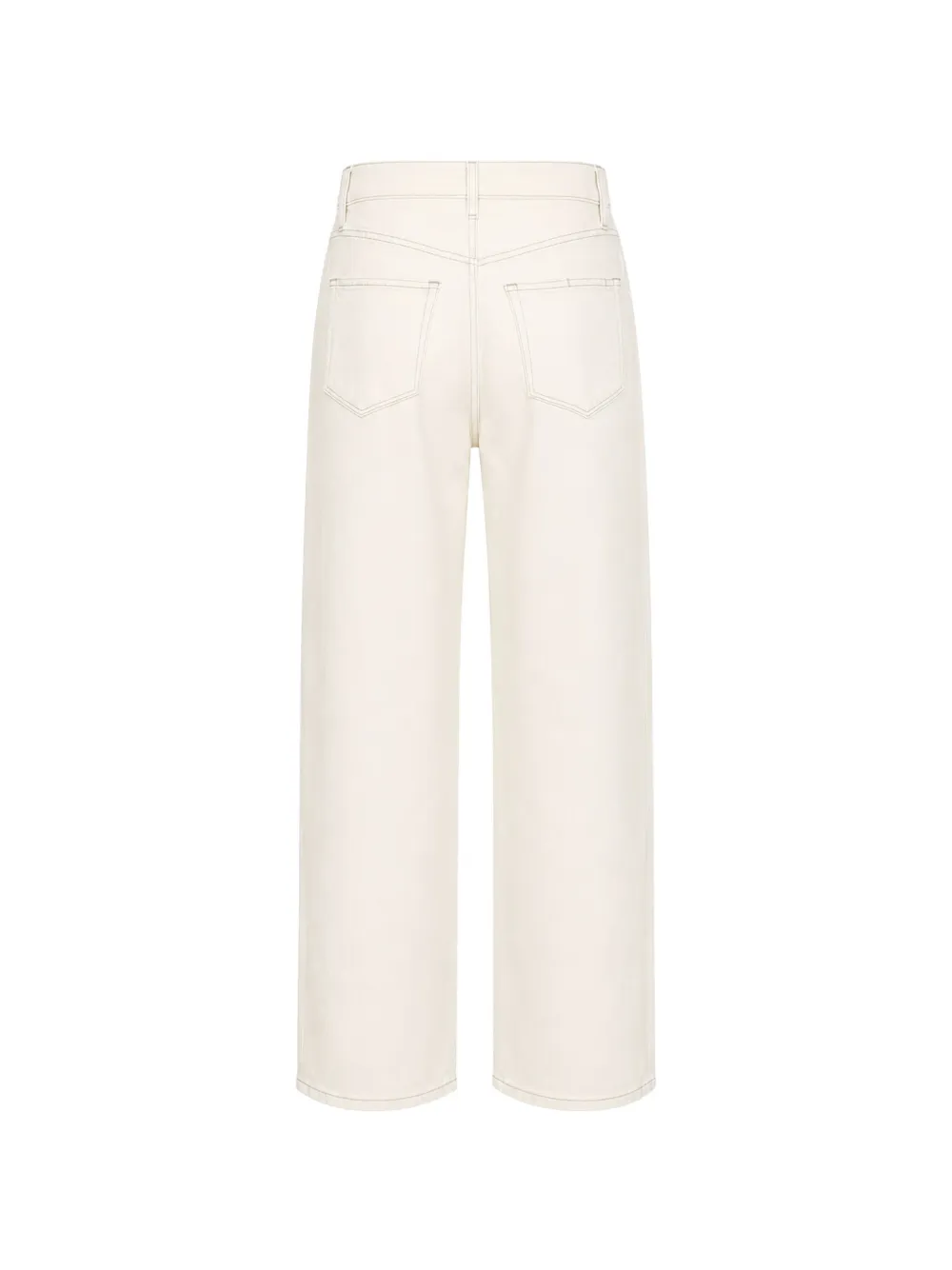 PAIGE Arellia Skimmer jeans met wijde pijpen Beige