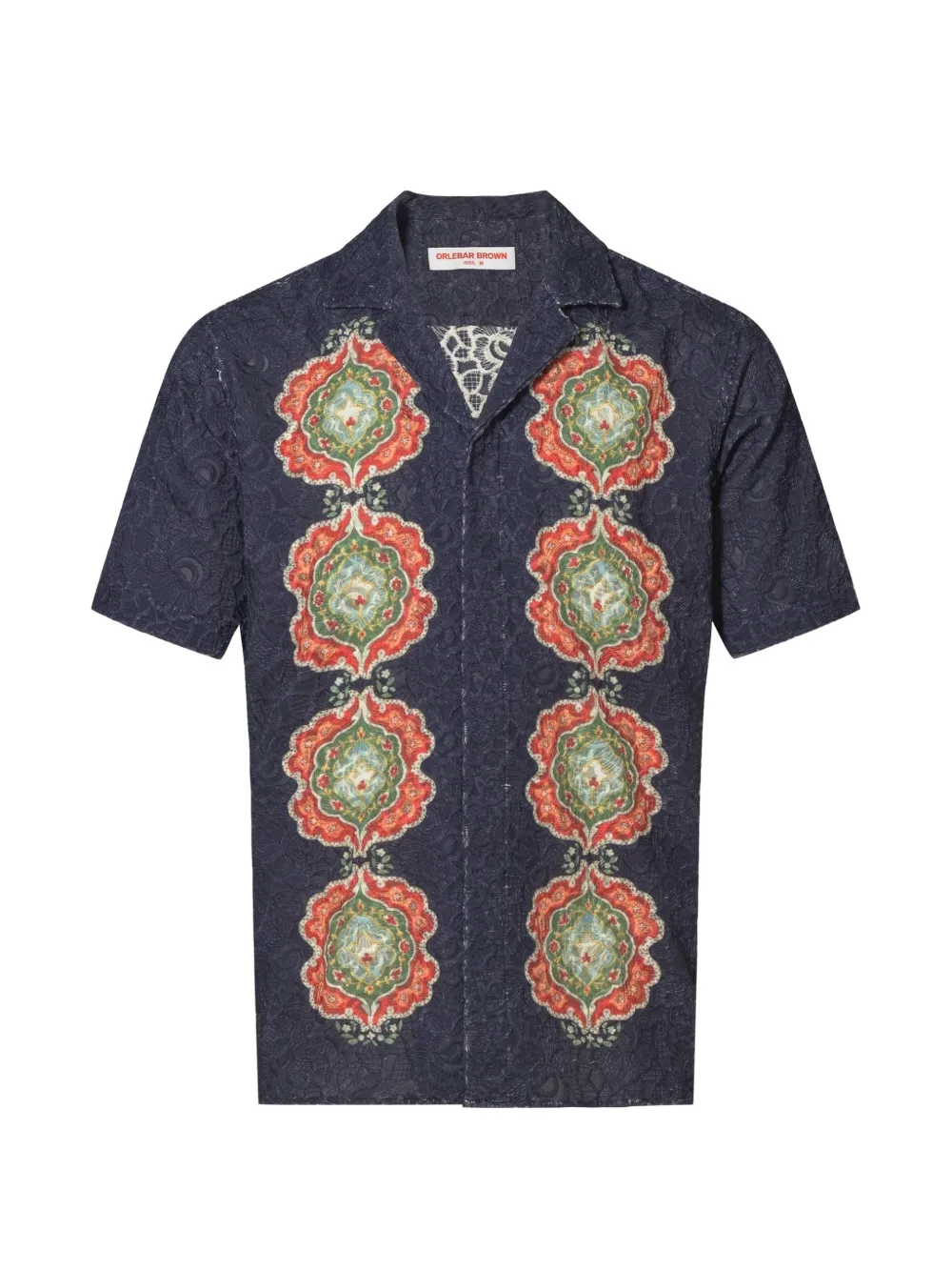 Orlebar Brown Maitan broderie-anglaise shirt - Blau