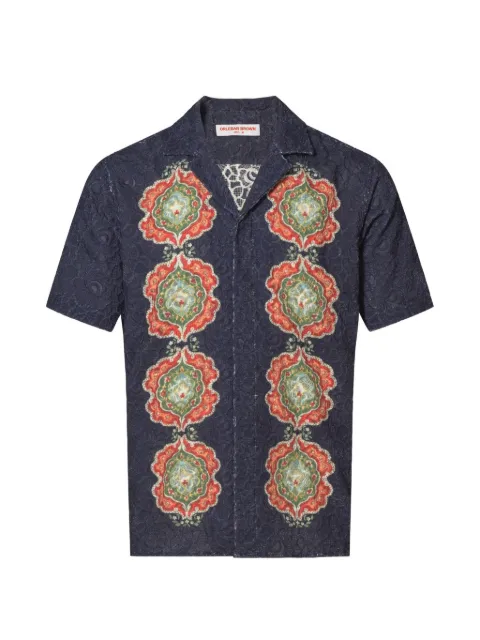 Orlebar Brown Maitan broderie-anglaise shirt