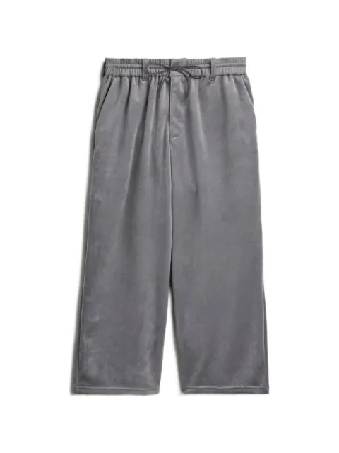 Y-3 velvet-effect drawstring trousers
