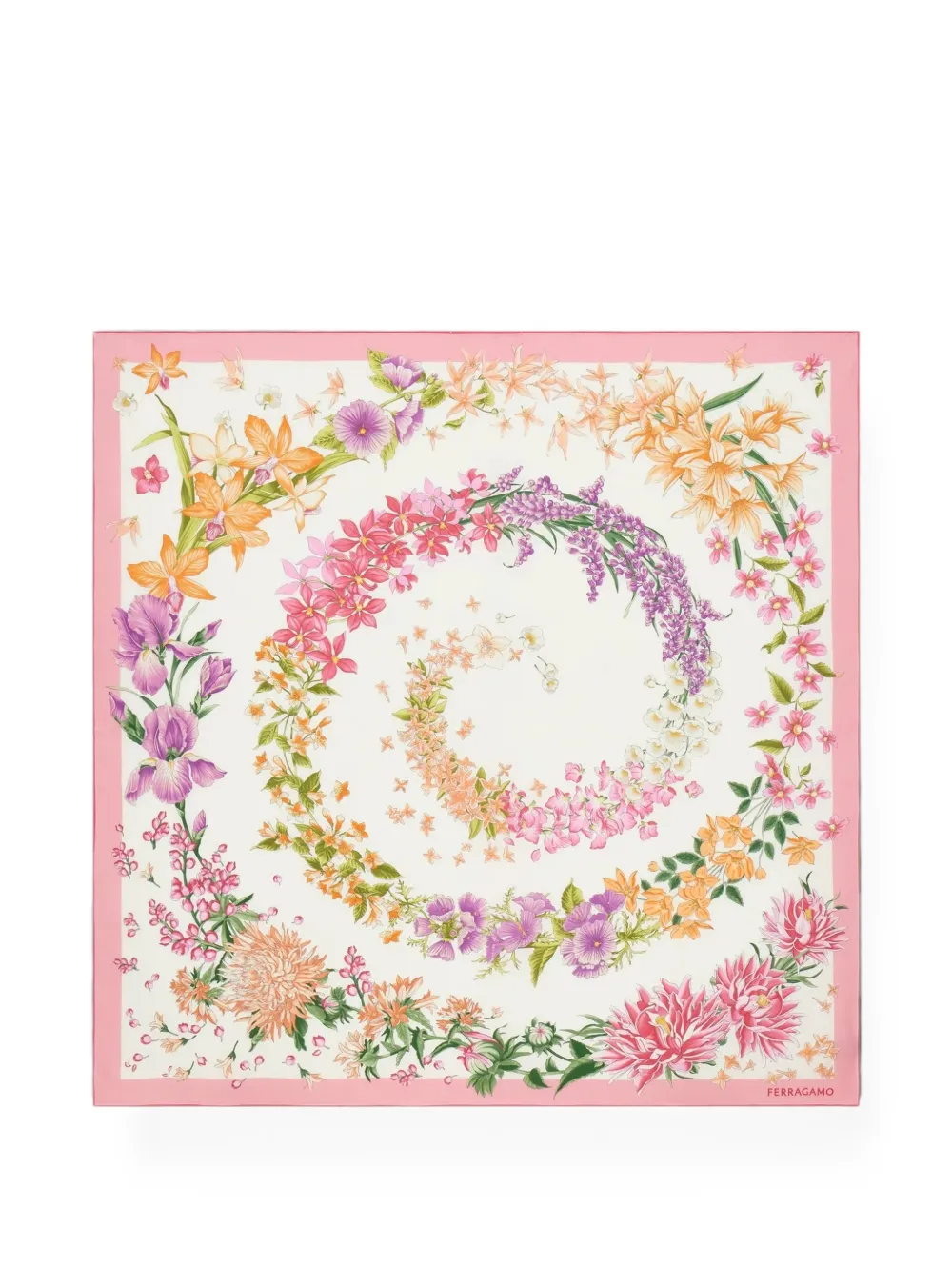 Ferragamo floral-print scarf - Toni neutri