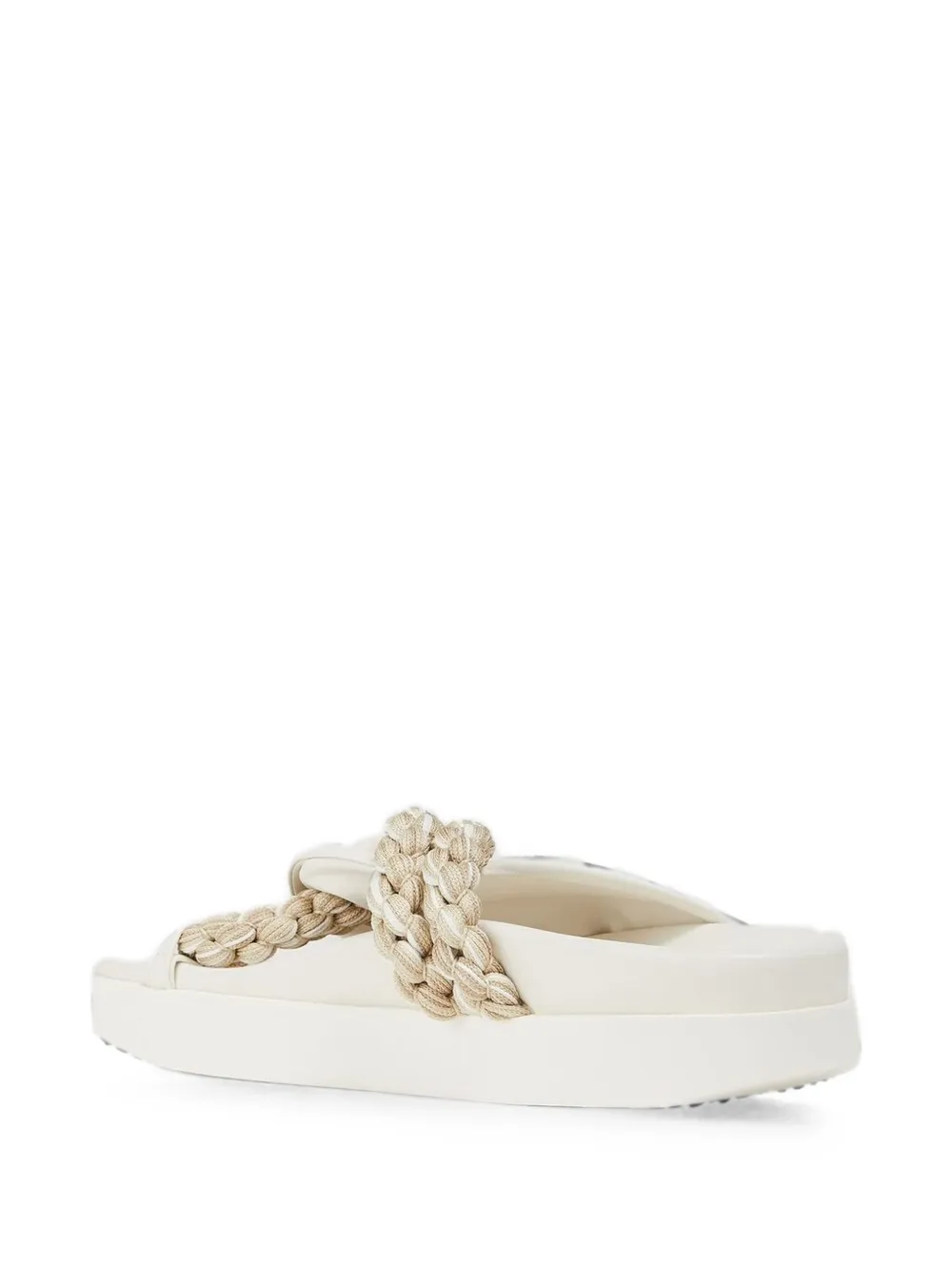 ZIMMERMANN twisted cord leather sandals Beige