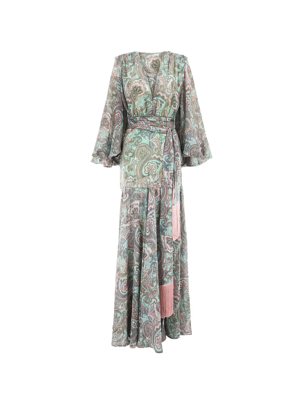 Bronx and Banco paisley-print gown