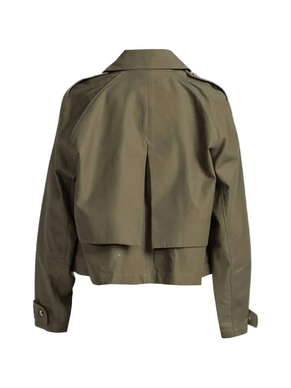 rag & bone Jamie cropped katoenen trenchcoat Groen