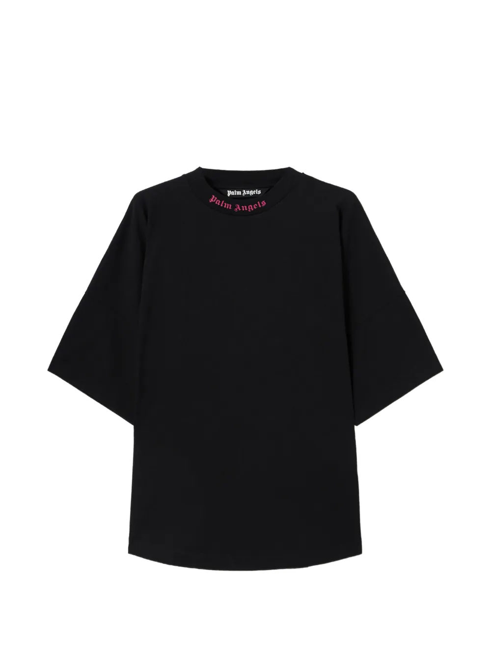 Palm Angels logo-print drop-shoulder T-shirt | Black | Image 1