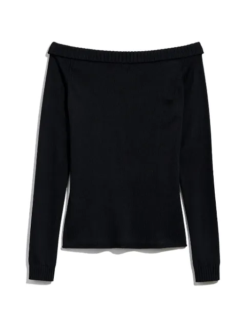IRO off-the-shoulder ribbed-trim sweater