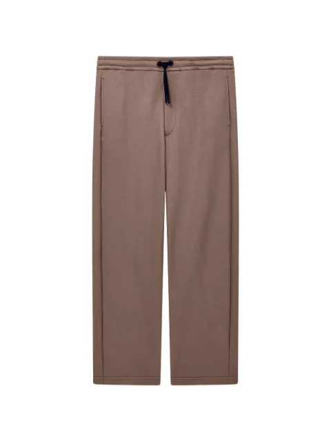 Giorgio Armani drawstring logo-patch trousers