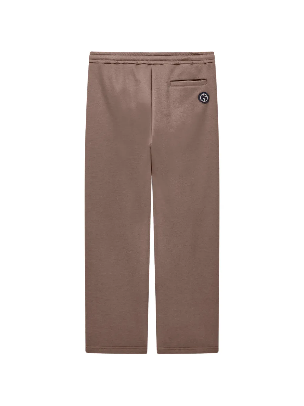 Giorgio Armani Broek met trekkoord en logo-patch Bruin