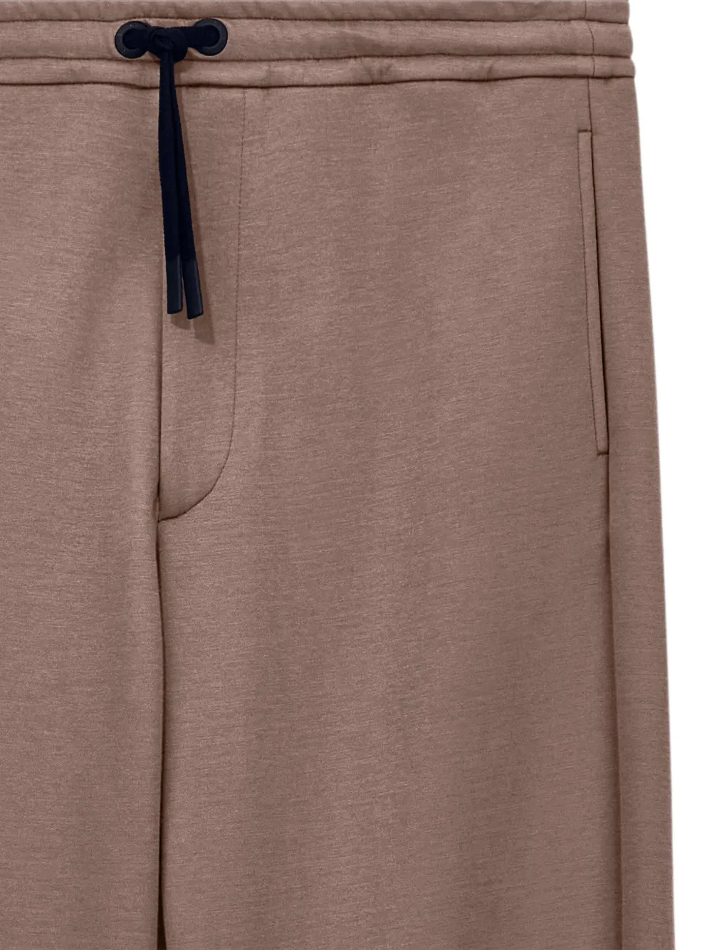 Giorgio Armani Broek met trekkoord en logo-patch Bruin
