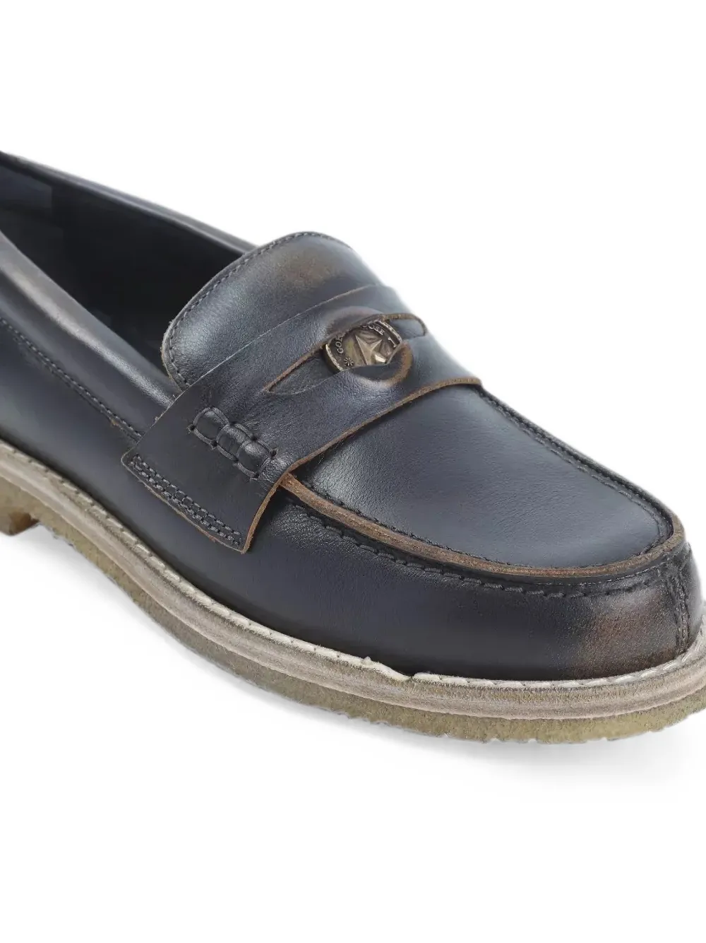Golden Goose logo-detail loafers Zwart