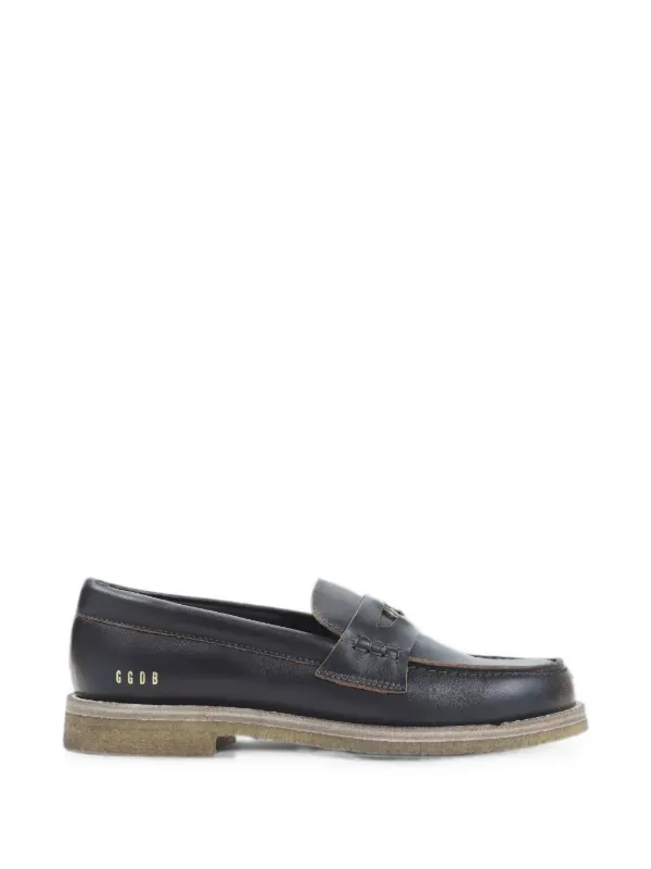 Golden Goose Logo-detail Loafers in Black
