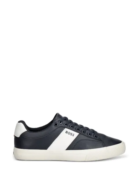 BOSS logo-print panelled sneakers