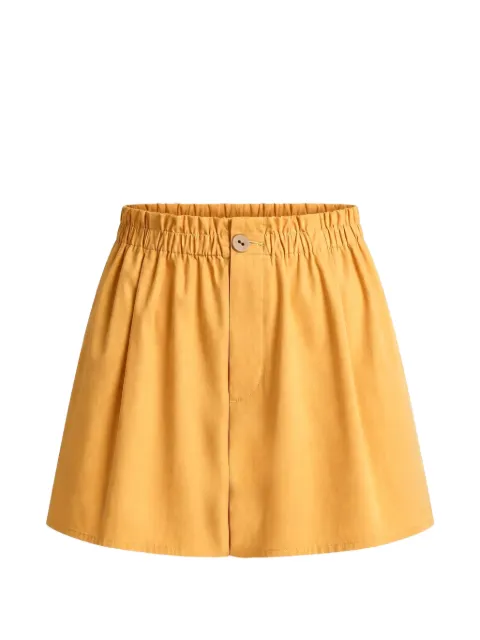 Vince  ruffled-waistband pull-on miniskort