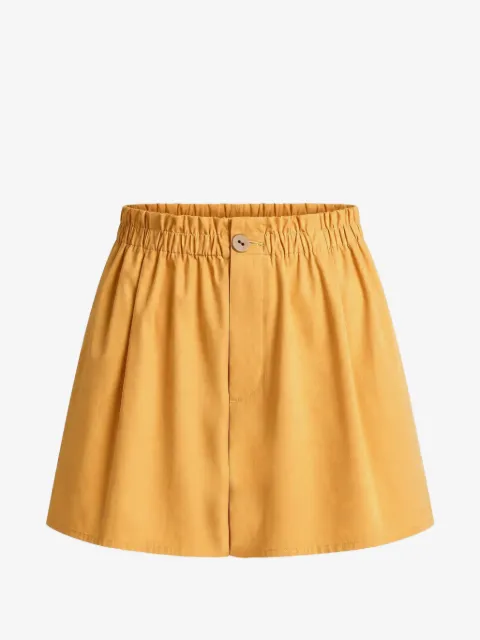 Vince  ruffled-waistband pull-on miniskirt