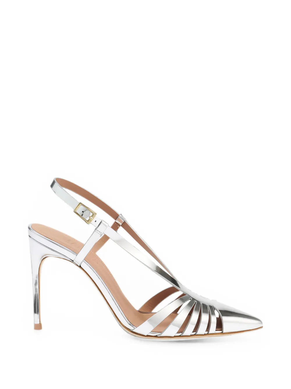 Malone Souliers cut-out pointed-toe sandals Zilver