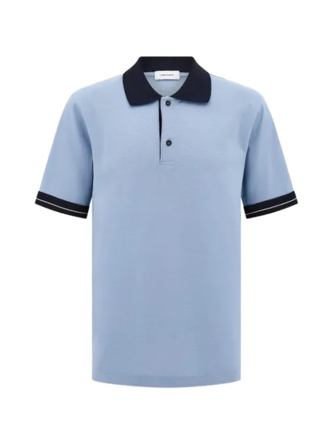 Ferragamo playera tipo polo con cuello en contraste