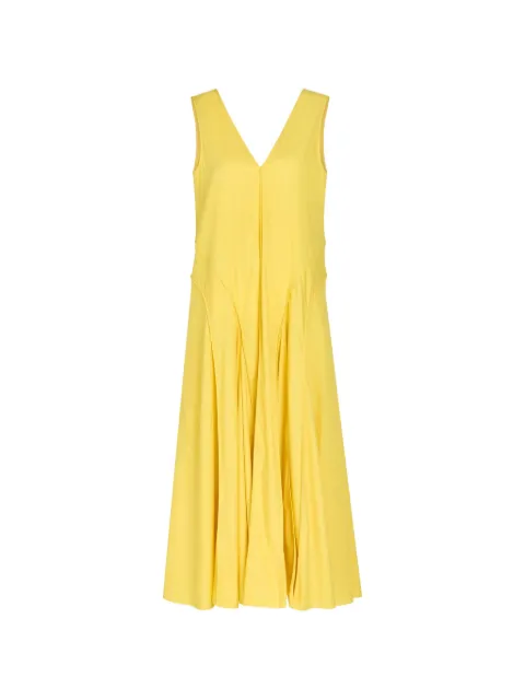 Another Tomorrow Vestido longo com gola V