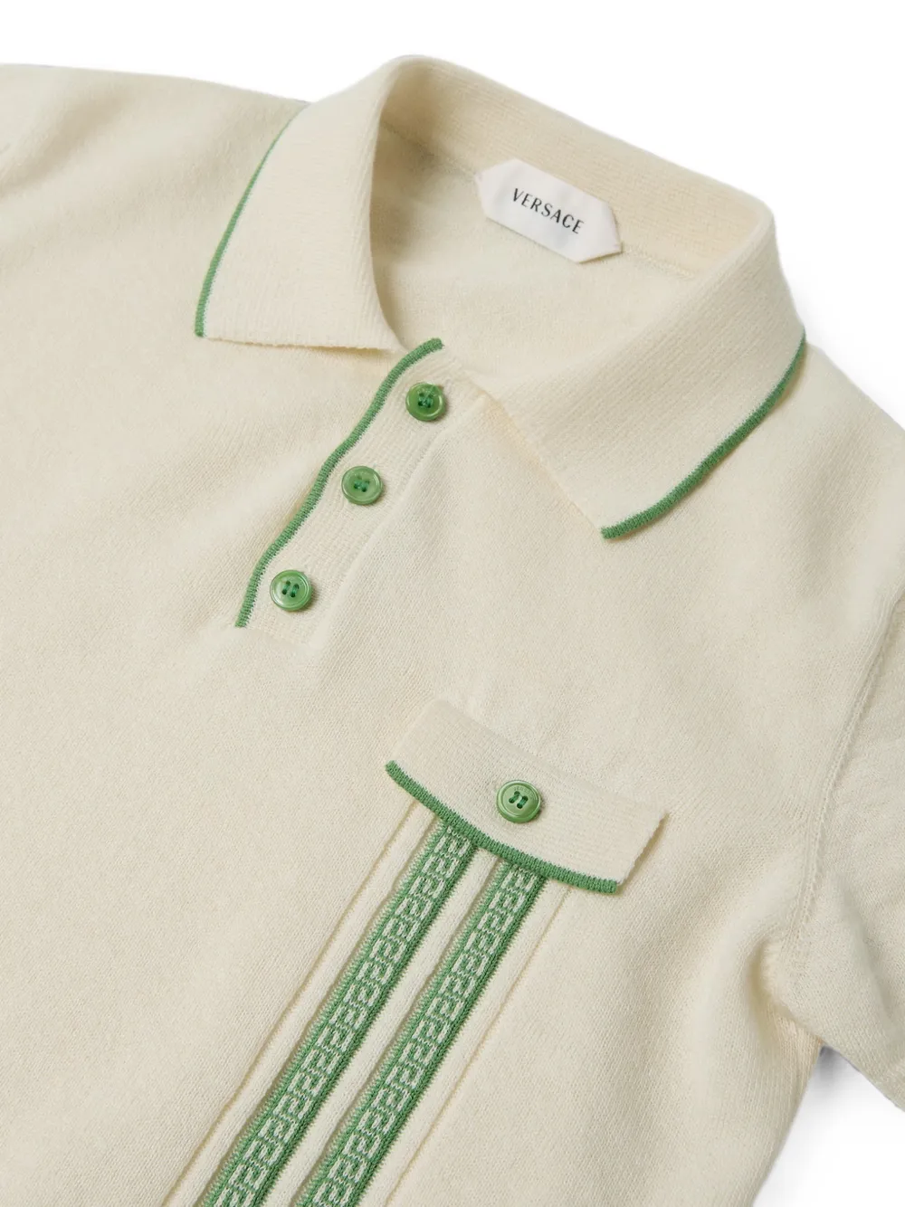 Versace Kids Poloshirt met korte mouwen Wit