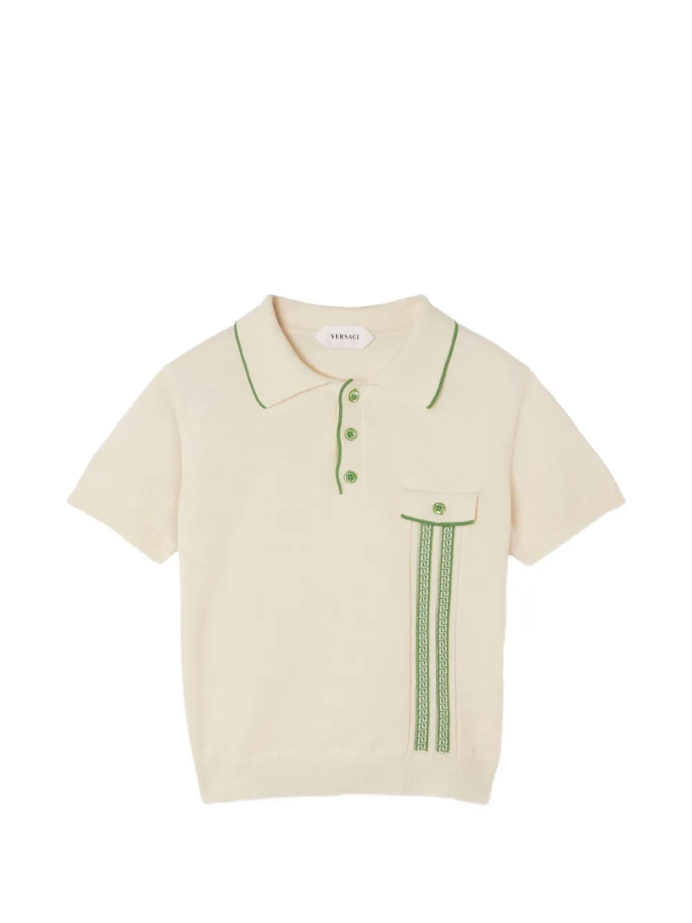 Versace Kids short-sleeve polo shirt - Bianco