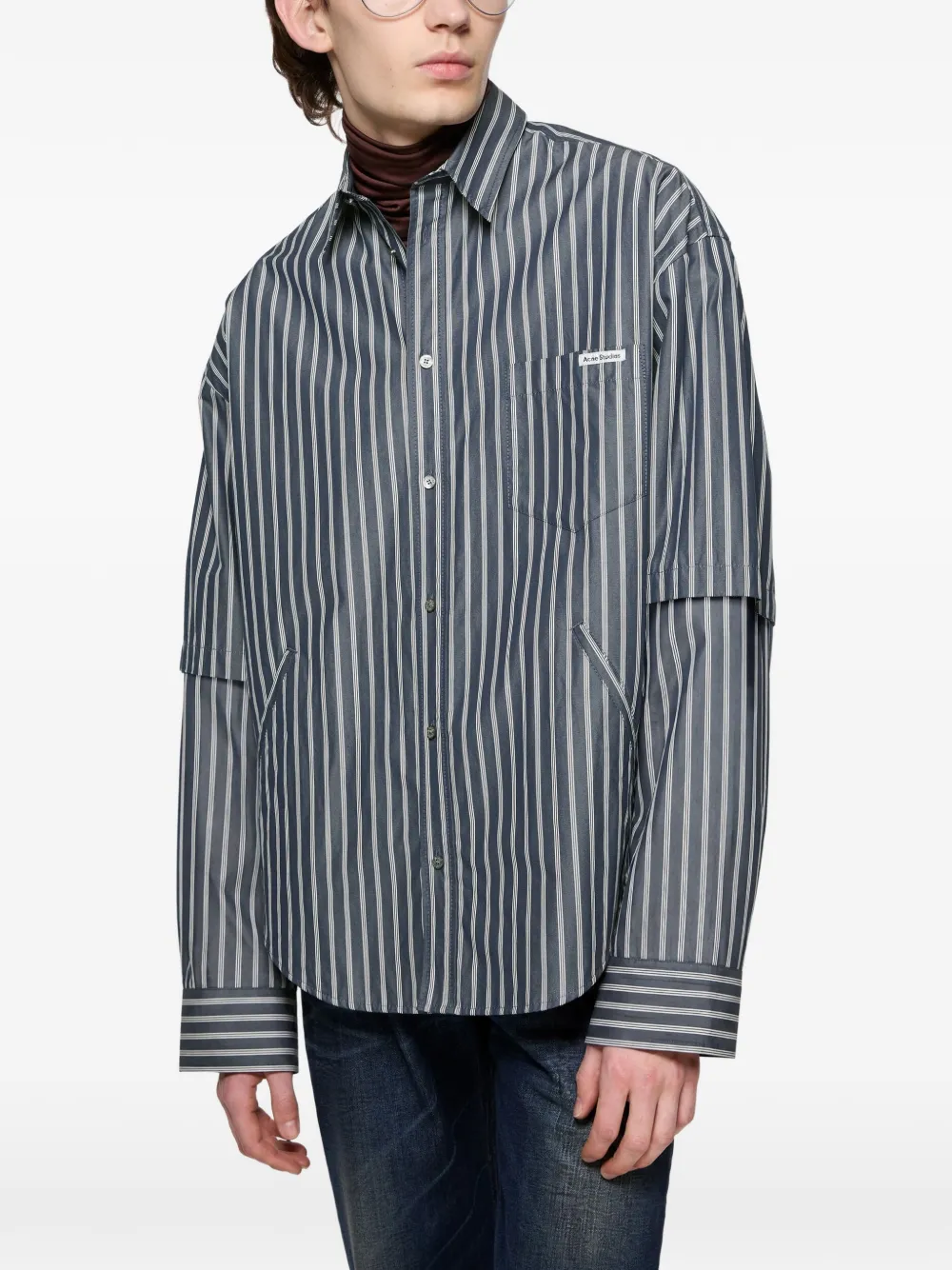 Acne Studios Gestreept overhemd Blauw
