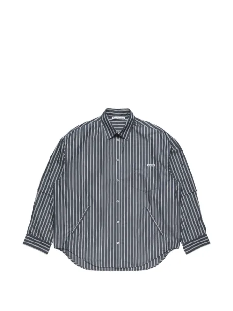 Acne Studios striped chest-pocket shirt