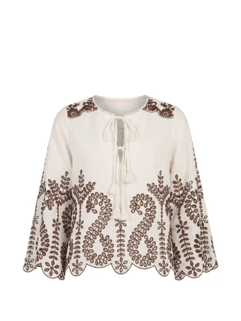 Christy Lynn Kora embroidered blouse