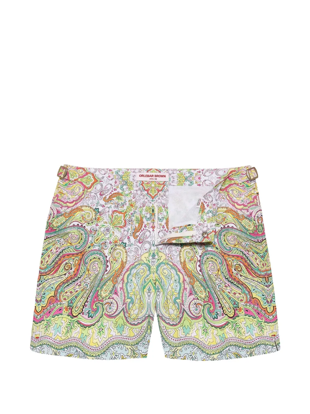 Orlebar Brown Bulldog zwembroek met paisley-print Groen
