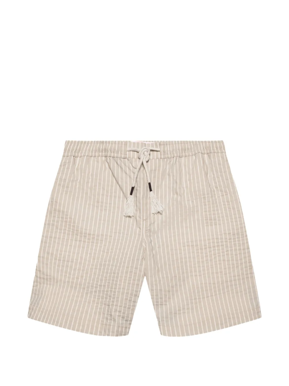 Orlebar Brown Sonoran seersucker-stripe shorts - Nude