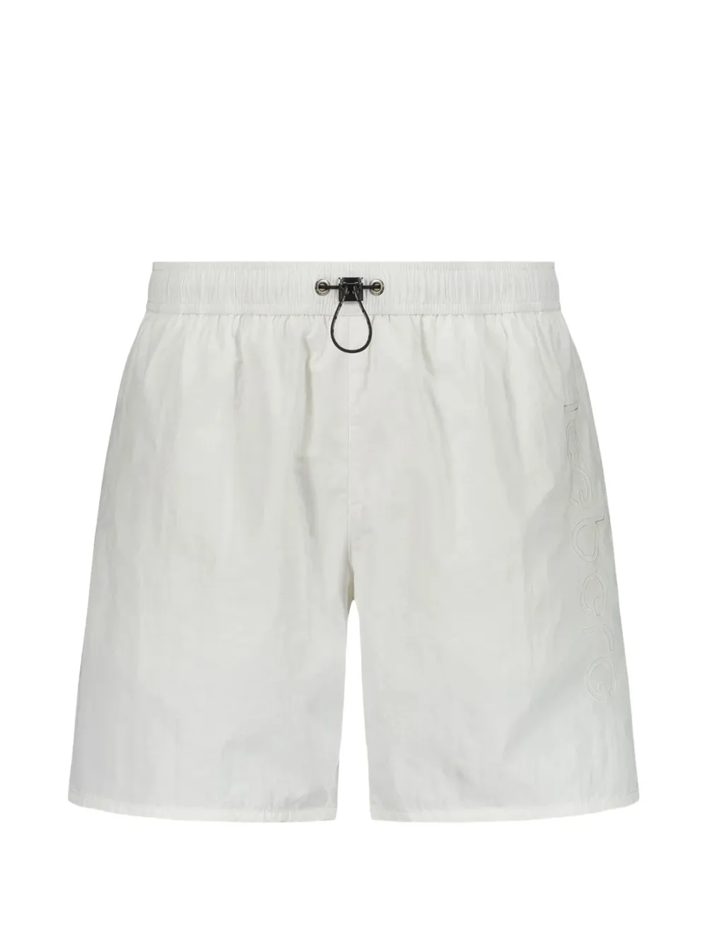 Iceberg logo-print drawstring swim shorts - Bianco