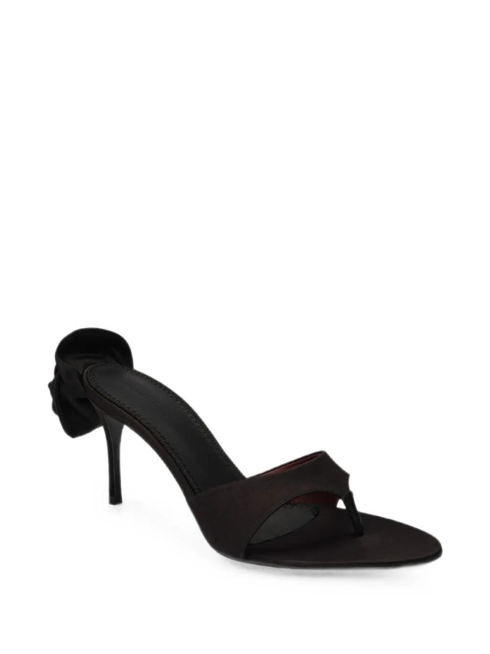 Magda Butrym rosette-detail thong sandals Zwart