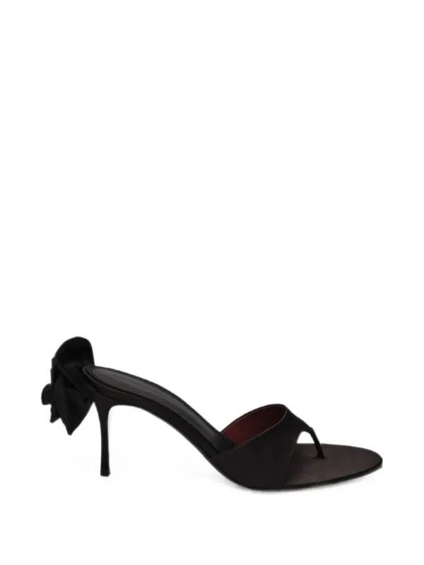 Magda Butrym Rosette-detail Thong Sandals in Black