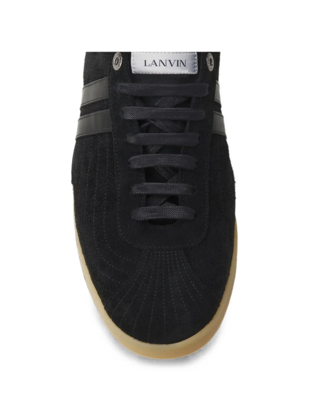 Lanvin Glen 2.0 logo-patch sneakers Zwart