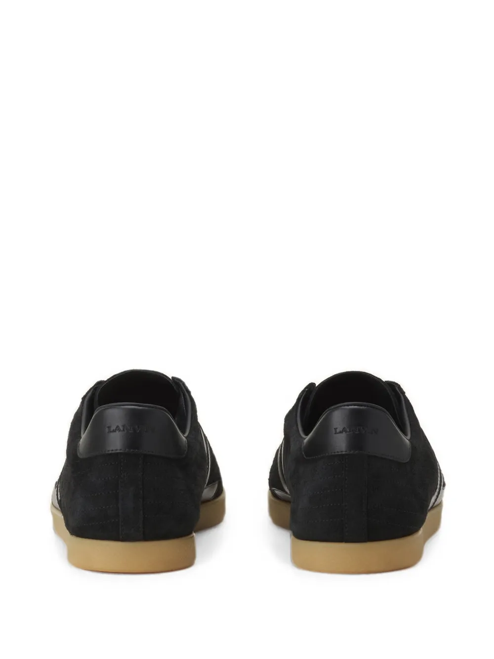 Lanvin Glen 2.0 logo-patch sneakers Zwart