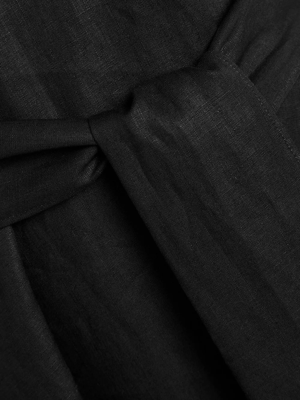 Another Tomorrow Midi-jurk met ceintuur Zwart