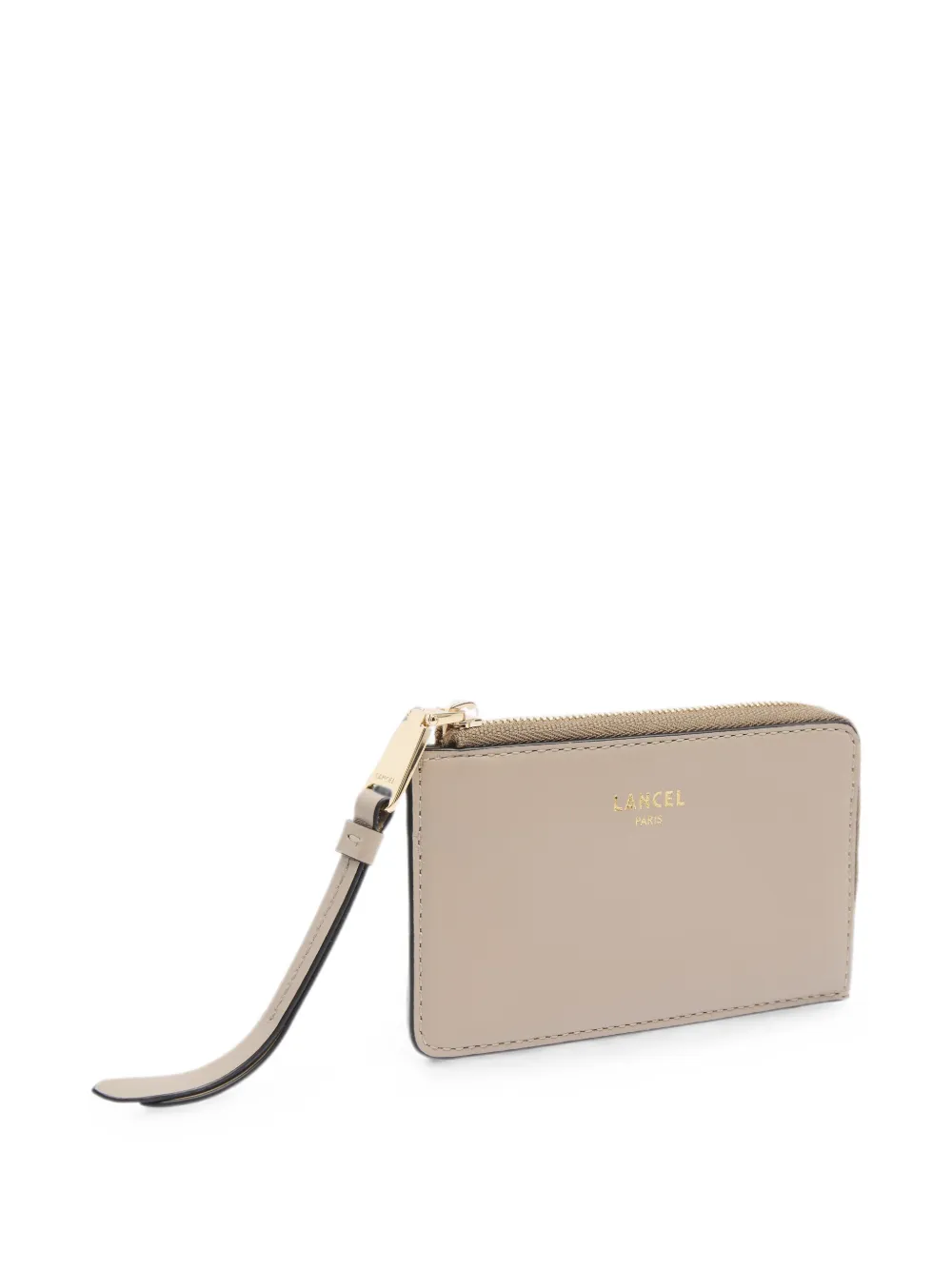 Lancel Origami pasjeshouder met rits Grijs
