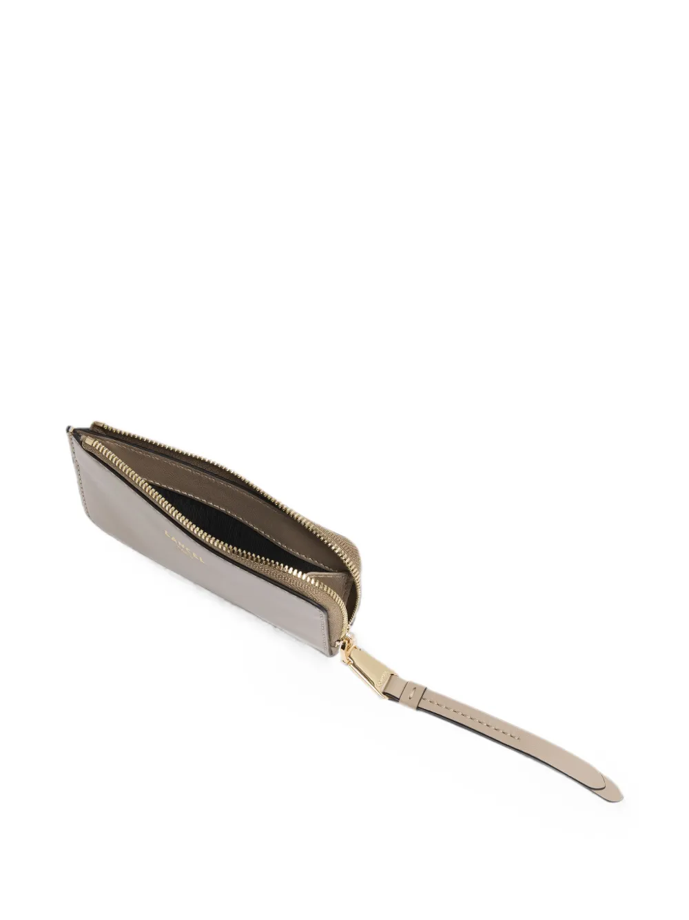 Lancel Origami pasjeshouder met rits Grijs