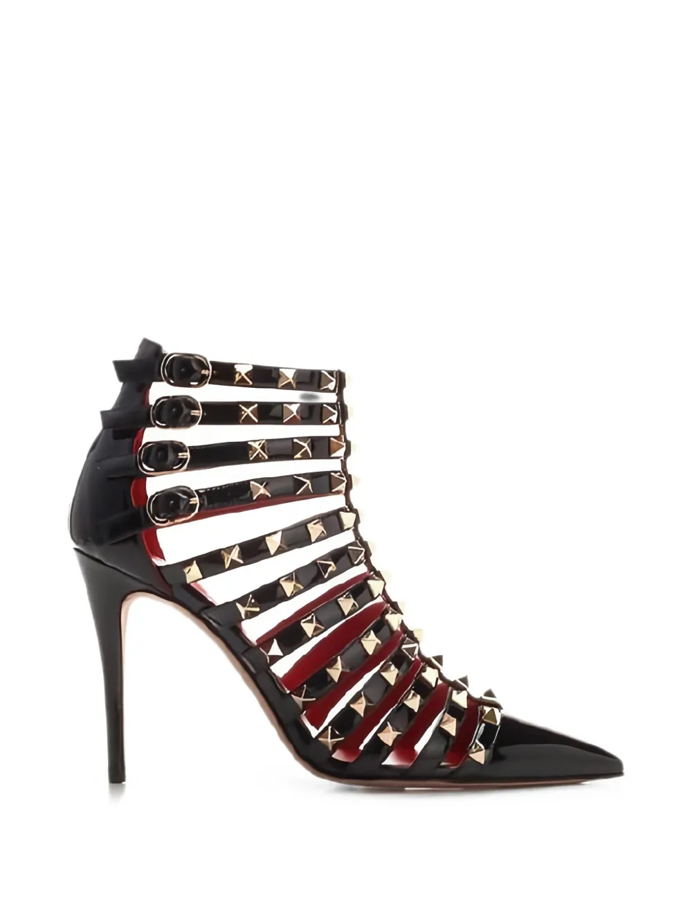 Valentino Garavani Rockstud patent-leather pumps Zwart