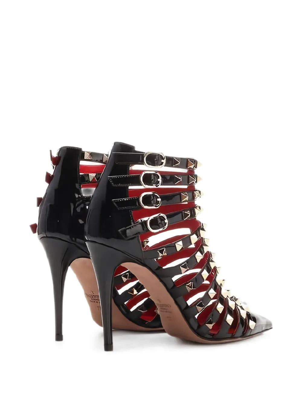 Valentino Garavani Rockstud patent-leather pumps Zwart