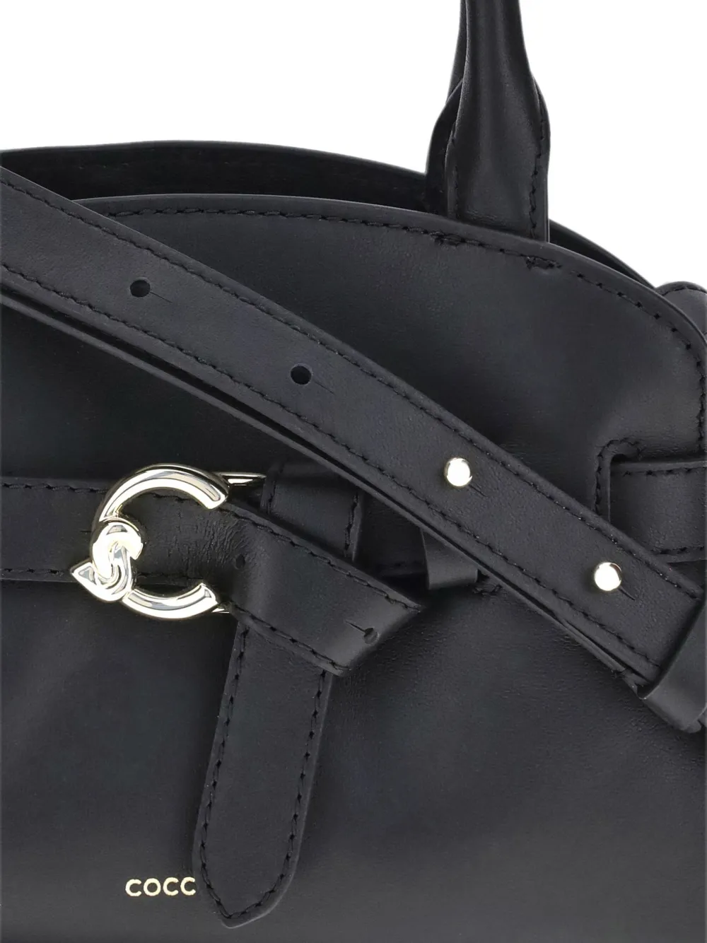 Coccinelle Sabine shopper met gesp-detail Zwart