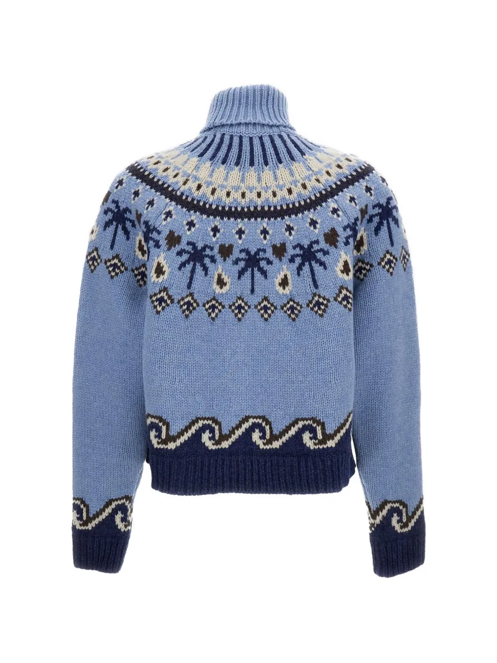 Alanui Fair Isle coltrui Blauw