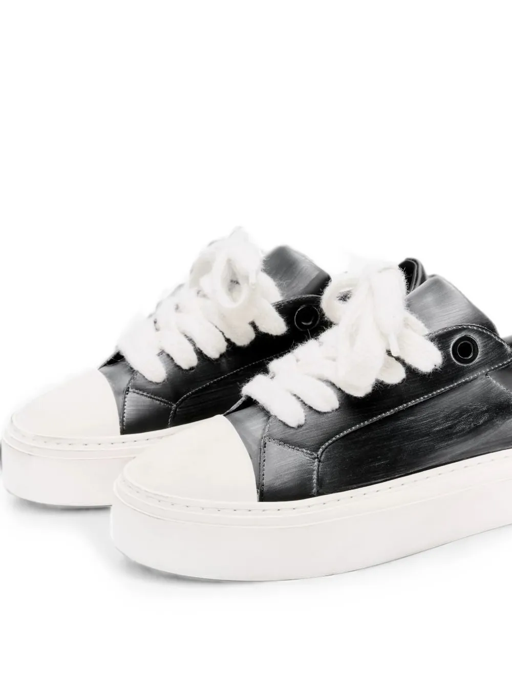 COLE BUXTON The Wilson Court sneakers met contrasterende neus Zwart