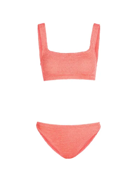 Hunza G Xandra crinkle-effect bikini
