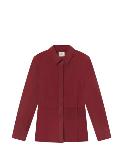 FRAME The Suede panelled shirt