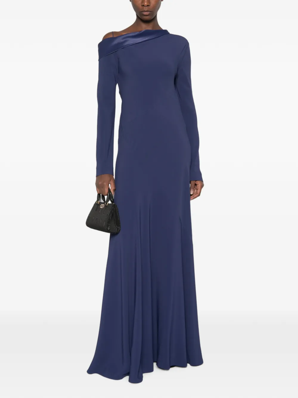 Alberta Ferretti Off-shoulder jurk Blauw