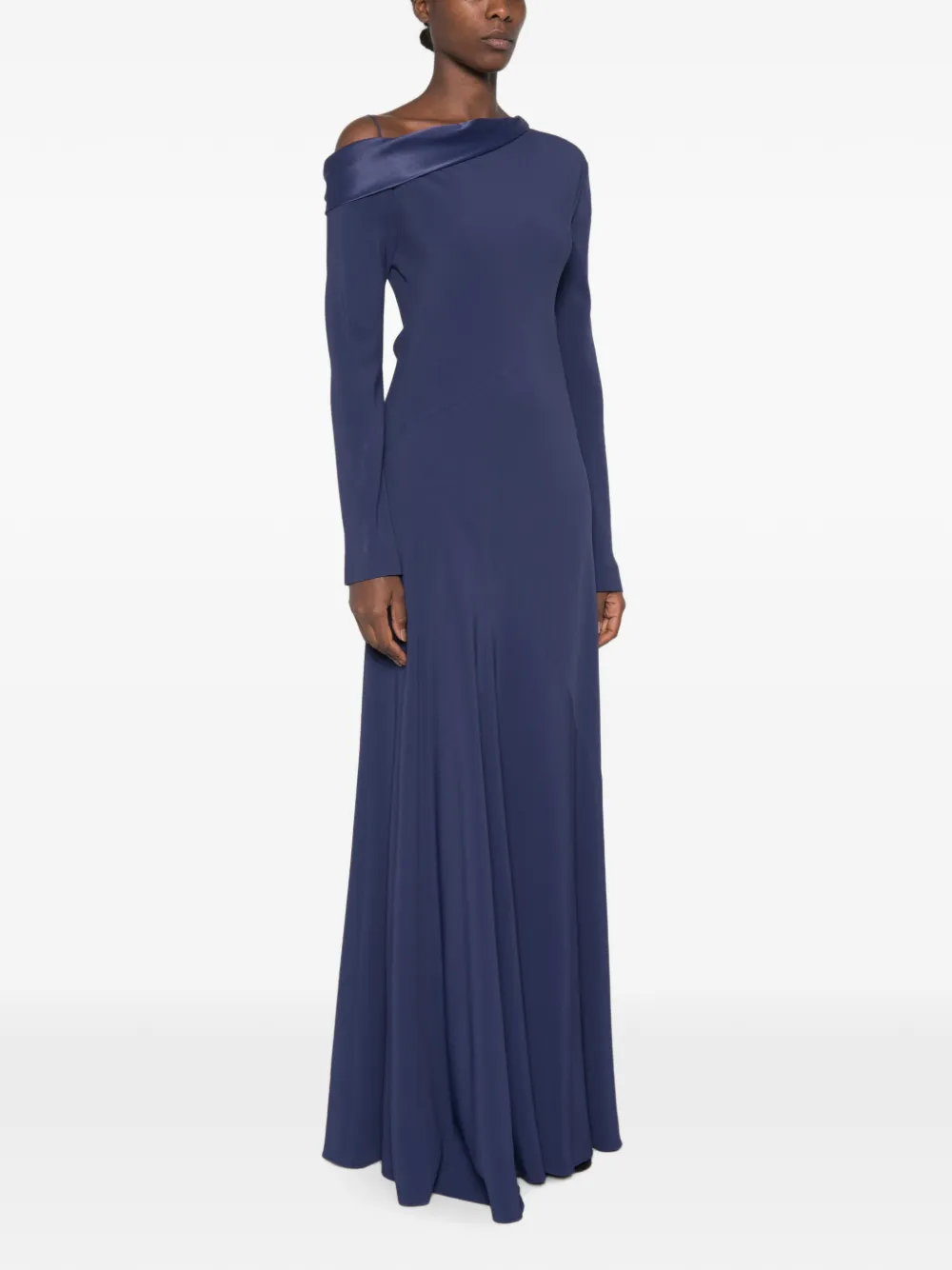 Alberta Ferretti Off-shoulder jurk Blauw