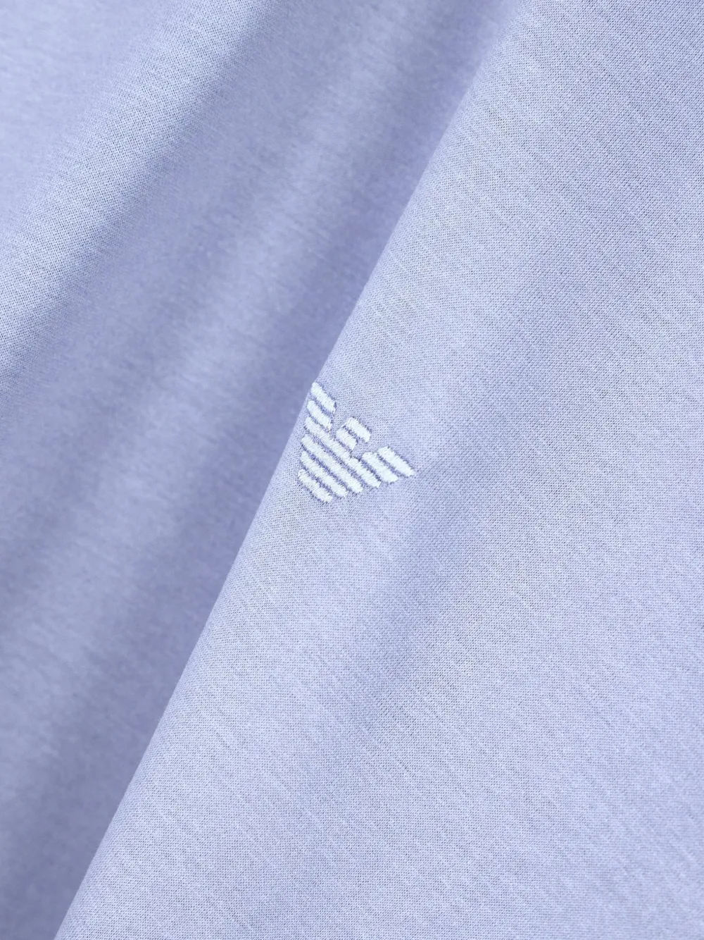 Emporio Armani T-shirt met geborduurd logo Blauw